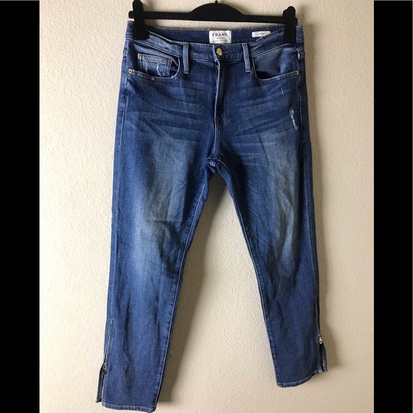 Frame jeans Le Boy cut with ankle zipper - Picture 5 of 15
